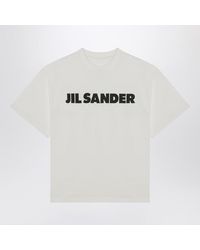 Jil Sander - Wide T-Shirt With Logo - Lyst