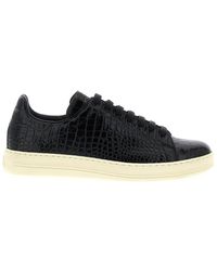 Tom Ford - Crocodile Print Sneakers - Lyst
