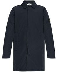 Stone Island - Padded Micro Twill Coat - Lyst