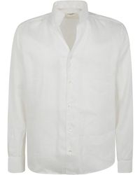 Tintoria Mattei 954 - Guru High Neck Linen Shirt - Lyst
