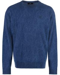 Etro - Crew-neck Wool Sweater - Lyst