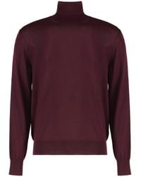 Saint Laurent - Wool Turtleneck Sweater - Lyst