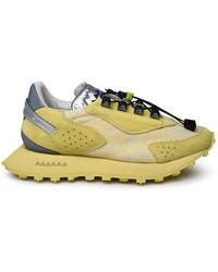 RUN OF - Yellow Suede Blend Sneakers - Lyst