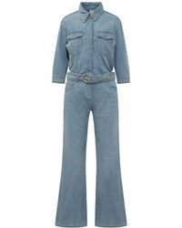 Pinko - Overalls In Jeans - Lyst