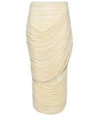 Magda Butrym - Draped Midi Skirt - Lyst
