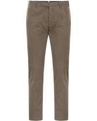 PT Torino - Superslim Trousers In Cotton And Silk - Lyst