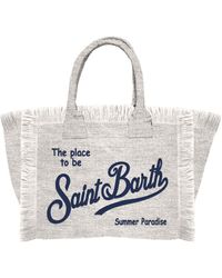 Saint Barth - Mini Vanity Linen Bag - Lyst
