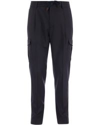Peserico - Cargo Trousers With Drawstring - Lyst