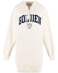 Golden Goose - Geneve Logo Print Cotton Sweatdress - Lyst