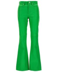 JW Anderson - Leather Bootcut Pants - Lyst