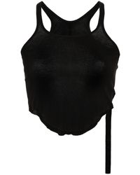Rick Owens - Cropped Sleeveless Top - Lyst