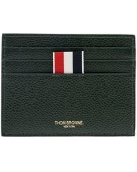 Thom Browne - Single Card Holder W/ Note Compartment U0026 4 Bar - Lyst