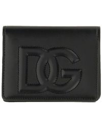 Dolce & Gabbana - Leather Wallet With Logo - Lyst
