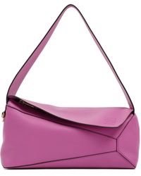 Loewe Puzzle Hobo Bag - Purple