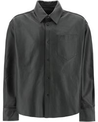 Ami Paris - Nappa Leather Overshirt - Lyst