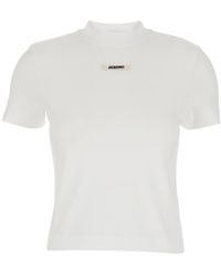 Jacquemus - T-Shirt With Logo Patch - Lyst