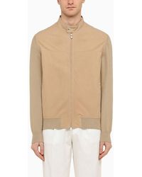 Brunello Cucinelli - Jacket With Knitted Sleeves - Lyst