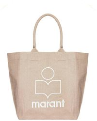 Isabel Marant - Beige Canvas Small Yenky Tote Bag - Lyst
