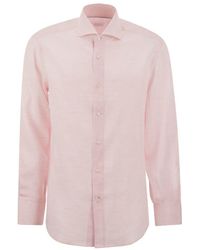 Brunello Cucinelli - Linen Shirt - Lyst