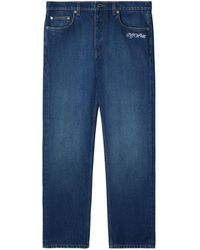Off-White c/o Virgil Abloh - Jeans With Logo - Lyst