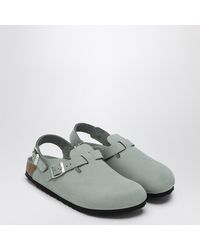 Birkenstock - Sage Coloured Suede Tokyo Slipper - Lyst