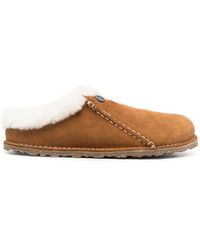 Birkenstock - Zermatt Suede Leather Slippers - Lyst