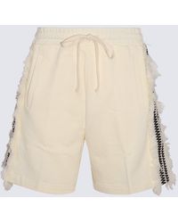 RITOS - Cream Cotton Shorts - Lyst