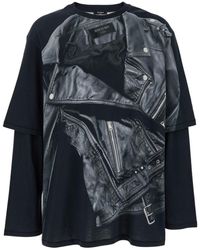 Balmain - Trompe L'Ail T-Shirt - Lyst