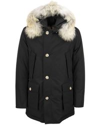 Woolrich Arctic Parka With Removable Fur Coat in Black for Men Mens Clothing Coats Parka coats Save 54% 
