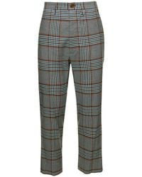 Vivienne Westwood - High-Waisted Pants With Check Motif - Lyst