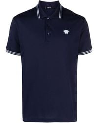 Versace - Polo Shirt With Medusa Embroidery - Lyst