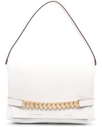 Victoria Beckham - Victoria Beckham Chain Pouch Leather Shoulder Bag - Lyst