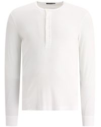 Tom Ford - Lyocell Buttoned T-shirt - Lyst