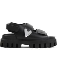 McQueen - Leather Platform Sandals - Lyst