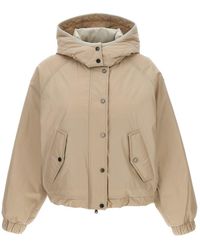 Brunello Cucinelli - Cropped Down Jacket - Lyst