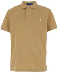 Polo Ralph Lauren - "Custom Slim Fit" Polo Shirt With Classic Collar And Pony Embroidery On The Front - Lyst
