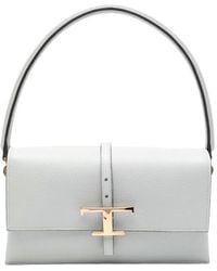 Tod's - Leather T Timeless Mini Flap Bags - Lyst