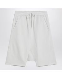 Entire studios - Ivory Bermuda Shorts With Low Crotch - Lyst