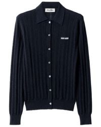 Miu Miu - Maglieria Cashmere Traforo F.18 - Lyst