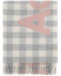 Acne Studios - "Checked Scarf With Logo Pattern" - Lyst