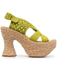 Paloma Barceló - Crochet Slingback Sandals - Lyst