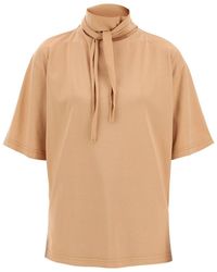 Lemaire - T-shirt With Scarf Accessory - Lyst