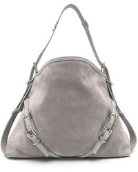 Givenchy - Voyou Medium Suede Leather Shoulder Bag - Lyst