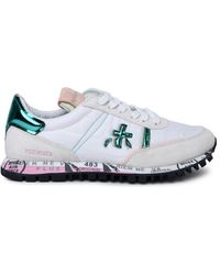 Premiata - 'Seand' Fabric And Leather Sneakers - Lyst