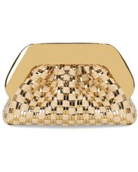 THEMOIRÈ - Tia Micro Weaved Straw Laminated Clutch Bag - Lyst