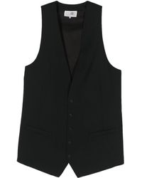 MM6 by Maison Martin Margiela - Long Pointed Vest With Lacing - Lyst