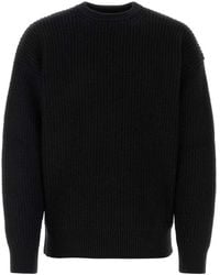 Marine Serre - Black Wool Blend Sweater - Lyst