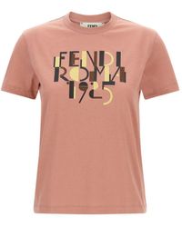 Fendi - Roma 1925' T-Shirt - Lyst