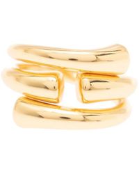 FEDERICA TOSI - 'new Tube' Gold-colored Ring In 18k Gold-plated Bronze Woman - Lyst