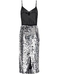 Pinko - 'Gazebo' Semi-Transparent Dress With All-Over Sequins - Lyst